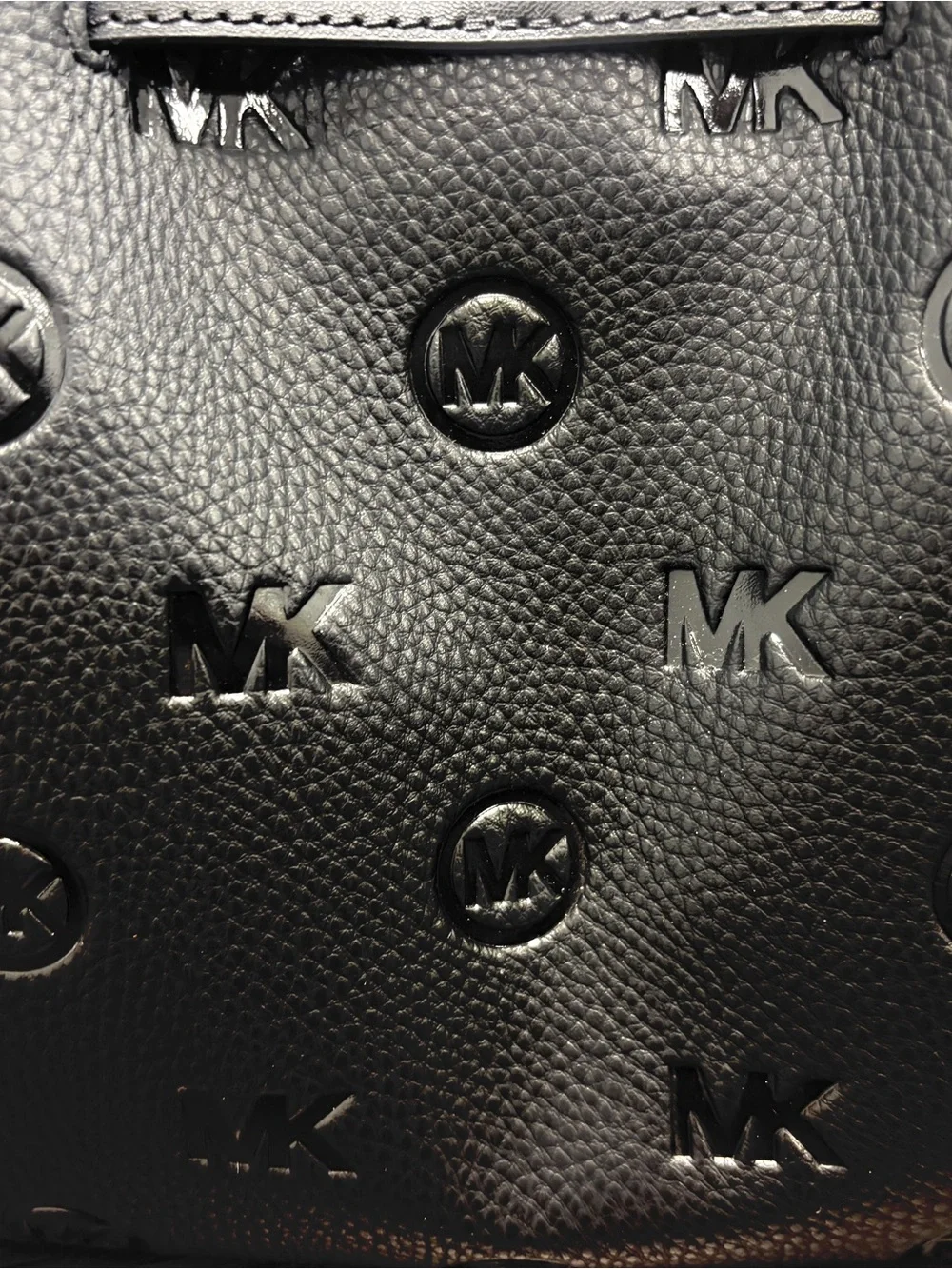 Michael Kors Carson Medium Debossed Satchel.